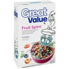 Great Value Fruit Spins Cereal, 19.7 Oz