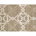 thumbnail image 4 of Pasargad Home Modern 97" x 121" Hand-Knotted Silk/Wool Area Rug in Mocha/Silver, 4 of 4