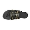 thumbnail image 2 of Viluyesy Womens Flip Flops, Open Toe Soft Sole Retro Style Summer Casual Slide Sandals Black, 2 of 7