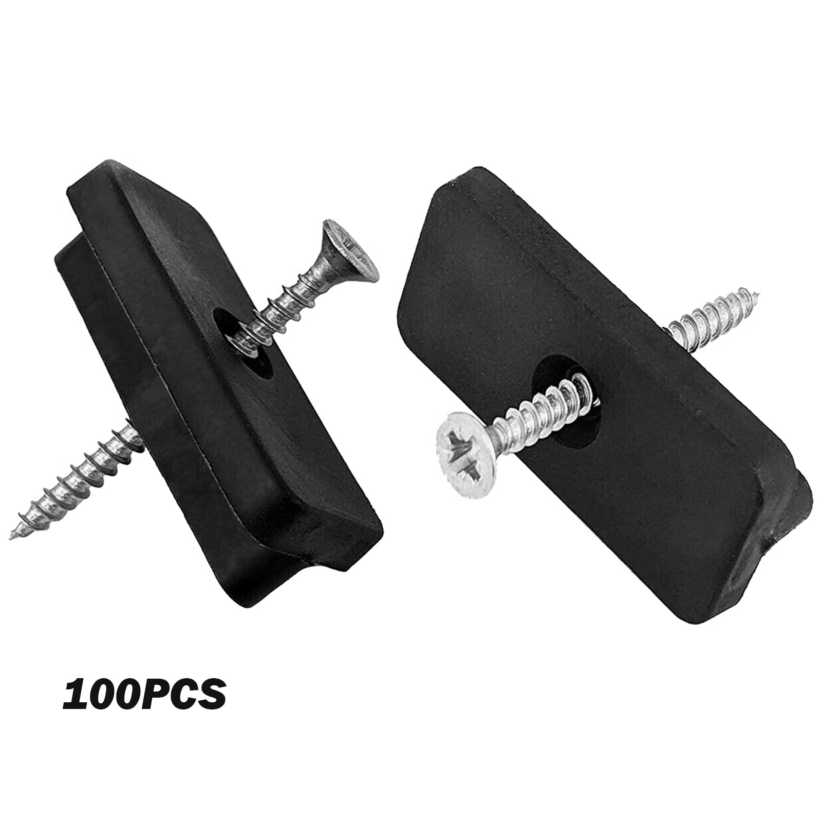 Composite Decking 100 Plastic T Clips Fixings Spacers Stainless Steel Screws 
