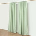 thumbnail image 3 of Efavormart 2 Pack | Sage Green Polyester Drapery Panels With Rod Pockets, Photography Backdrop Curtains, 5ftx8ft - 130 GSM, 3 of 10