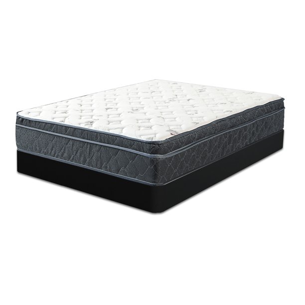 Continental Sleep, 13" Firm Euro Top Hybrid Mattress and 8" Simple