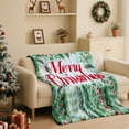 thumbnail image 2 of JLFNYA Christmas Blanket, 40" x 52" Christmas Throw Blanket, Christmas Blankets, Flannel Tree Blanket, Forest Snow Scene Printed Blanket, Double Sided Plushs Nap Blanket, Christmas Gifts for Women, 2 of 7