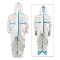 thumbnail image 1 of de protección para adultos, de trabajo desechable, de aislamiento de cuerpo completo con cremallera, de laboratorio a Sharpla traje protector desechable, 1 of 8