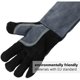 thumbnail image 4 of Guantes de cuero para soldador, guante de barbacoa de 40 cm para parrilla, barbacoa, cocina, horno, chimenea, jardinería, 4 of 5
