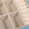 thumbnail image 2 of Lishi Layered Jewelry Storage Box, Red Jewelry Display Case, 2 of 5