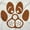 White, variant on Cute Dog Face Paw Print Puppy Lover Hoodie Sweatshirt Women Men Brisco Brands S