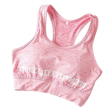 

CLZOUD Bra Comfortable Shockproof and Slim Hot Pink Lady Fashion Women Quick-Drying Yoga Fitness Sport Underwear Vest Shapewear Bra S