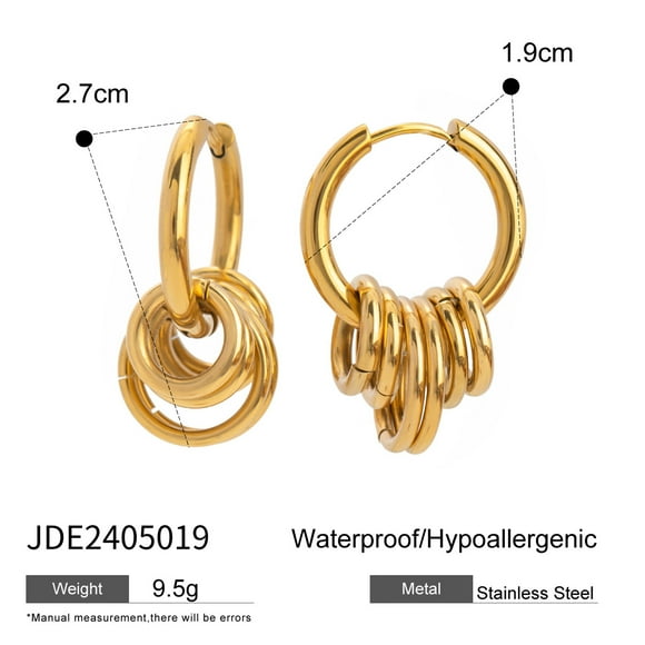 Faty-T Boucles d'Oreilles Créoles Pavé Cercle Charme - Bijoux Élégants pour Occasions Spéciales