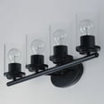 thumbnail image 3 of Corona 4 - Light Black Modern / Transitional Incandescent Glass And Steel Wall Sconce, 3 of 5