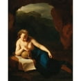 thumbnail image 2 of Pieter Van Der Werff 20x24 Black Ornate Framed Double Matted Museum Art Print Titled: The Penitent Magdalene in a Grotto, 2 of 5