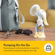 Medela Perfect Pair Bundle, Includes Harmony Manual Breast Pump & Silicone Breastmilk Collector