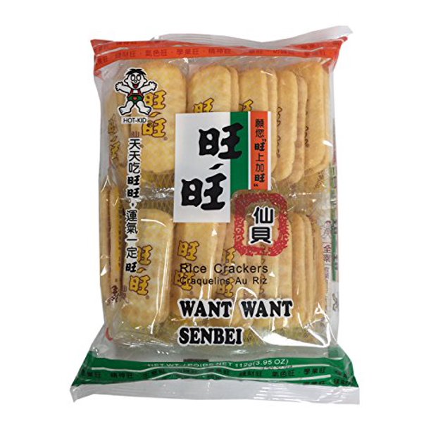 Want Want Senbei Rice Crackers (Original, 1 Pack)