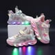 thumbnail image 1 of Zapatillas de deporte informales Led para niñas, zapatos de exterior con estampado de princesa Elsa, zapatos antideslizantes iluminados para primavera, 1 of 5