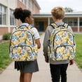 thumbnail image 4 of SEANATIVE Backpacks for Girls Boys Teens School Bookbag Travel Daypack Multi Pockets Elementary Kids Backpack with Padded Adjustable Straps, for Back to School, Lemon Flower, 4 of 7
