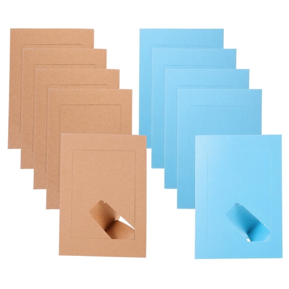 LOLIPPYY 10Pcs Paper Picture Frames with Elegant Craft for Party and Bedroom Use