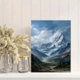 thumbnail image 2 of Majestic Snow-Capped Mountain Canvas Print, Nature Wall Art for Living Room Bedroom Office Study Cabin Lodge Decor, 2 of 8
