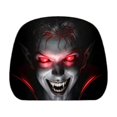 thumbnail image 2 of Ghost Face Headrest Covers, Scary Covers for Cars, Stretchy Seat Headrest Protector, Funny Cover for Auto, Vehicle, Truck, SUV, Washable Elastic Fabric, Interior, 2 of 5