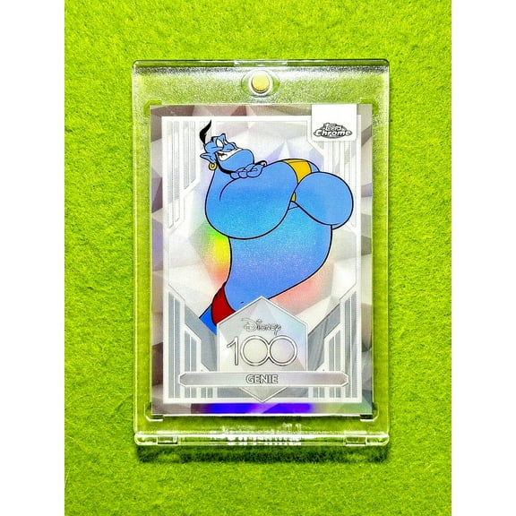 GENIE from ALADDIN Disney 100 REFRACTOR Card SP 2023 Topps Chrome DISNEY LORCANA