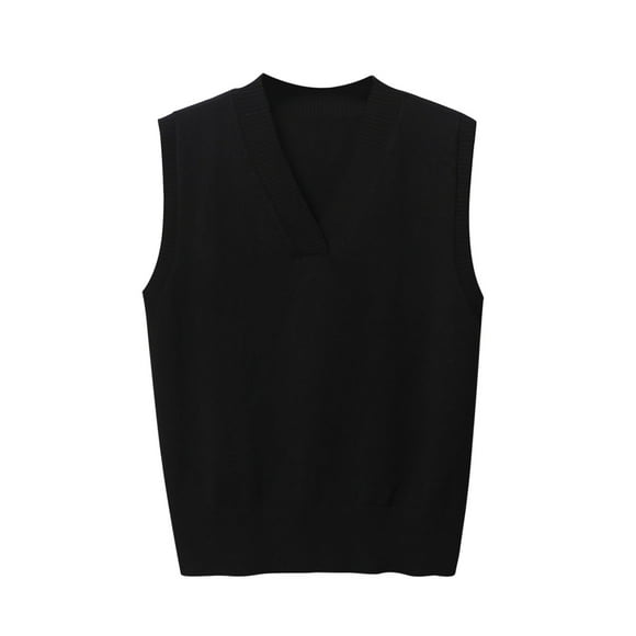 Warm Sweaters for Women Winter Womens New Autumn and Winter Warm Keeping Fashion V-Neck Knitted Vest Overlapping Cuff Sweater Vest T Shirts for Women Fashion