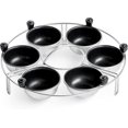 thumbnail image 1 of KAIYANG Escalfador de huevos | Rejilla para huevos de acero inoxidable | 6 tazas para escalfar huevos | Antiadherente sin PFOA, 1 of 5