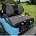 thumbnail image 4 of 10L0L Golf Cart Seat Cover with Storage Pocket Fit Yamaha Club Car Breathable Polyester Cover Gray Black - L, 4 of 6