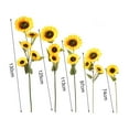 thumbnail image 5 of Ludlz Fake Sunflowers, Artificial Sunflower Heads, Faux Silk Sunflower Decoration for Craft Home Party Wedding Decor Beautiful Realistic Fadeless Fake Flower Bouquet Floral Decor for Wedding, 5 of 8