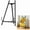 Black, variant on Metal Easel Stand 16.5" Table Top Easel Stand for Display Tripod Art Picture Mirror Modern Plate Holder for Display Photo, Book, Wedding Sign, Menu Board, Canvas (Gold)