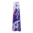 thumbnail image 2 of Daeful Maxi Robe Sans Manches Swing Gilet Col Carré Femmes Décontracté en Vrac Imprimé Floral Robe de Soleil 12 Blanc XL, 2 of 6