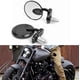 thumbnail image 1 of Par de espejos laterales universales para motocicleta para extremos de barra de 7/8 pulgadas y 22 mm, espejos retrovisores de aluminio, 1 of 5