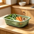 thumbnail image 5 of Aoznliie Kitchen Storage Basket, Large Produce Basket with Ventilation Holes,Vegetable Storage Bin for Countertop,Fruit Basket Pantry Organizer for Home,13x10in, 5 of 7