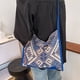 thumbnail image 4 of Bolsos Playa Hugtrwg para Mujer Bolso Compras Lona Étnico azul, 4 of 9