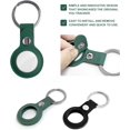 thumbnail image 3 of Paquete de 2 fundas de silicona TUNC para AirTags Tracker Locator negro y verde, 3 of 5