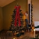 thumbnail image 1 of Adornos navideños, adornos navideños, regalos navideños, lazo de satén rojo de gran tamaño para la cabeza del árbol de Navidad de 16 x 57 pulgadas, suministros de decoración para fiestas navideñas, la, 1 of 7