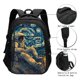 thumbnail image 3 of Easygdp Astronaut Starry Night Mochila para Laptop de Viaje con Puerto USB, Mochila para Laptop con Puerto de Carga USB para Mujeres y Hombres, 3 of 7