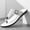 White, variant on Quick-Dry Thong Sandals with Detachable Metallic Charm - Anti-Odor Beach Slides for Gym & Pool