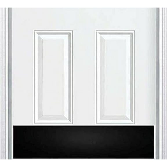 Deck the Door Decor | Door Kick Plate - Anodized Aluminum - Satin Black Finish - Magnetic Mount for Steel Doors - 6"x 28