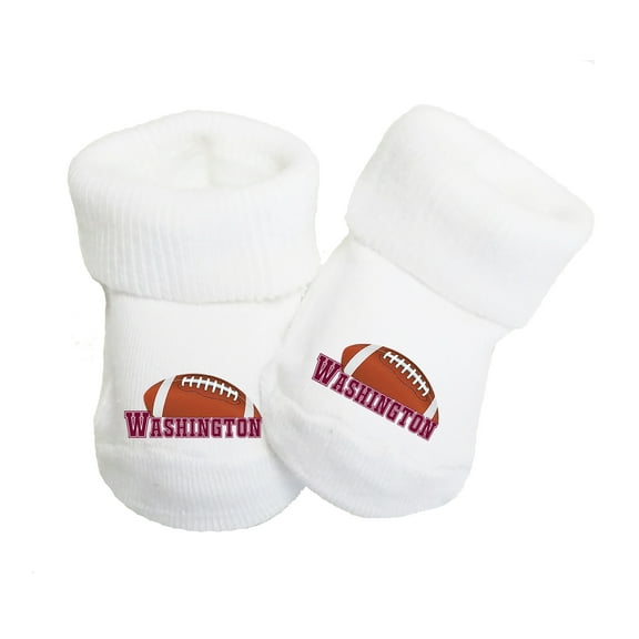 Future Tailgater Baby (0-9 months) Toe Sock Booties for Washington Fans