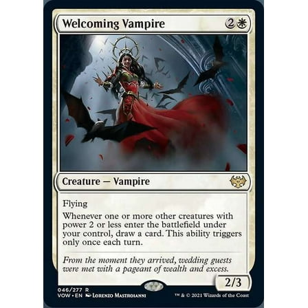 MtG Innistrad: Crimson Vow Rare Welcoming Vampire (FOIL) #46