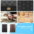 thumbnail image 5 of NiamVelo 4 Panel Wood Room Dividers Folding Privacy Screen Portable Screen Partition Wall Dividers for Home Office, Black, 5 of 8
