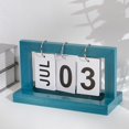 thumbnail image 3 of Sunjoy Tech Daily Office Desk Calendar Perpetual Wood Vintage Calendar For Home Decor Monthly Weekly Year Planner Standing Kitchen Desk Decor Wood Calendar, 3 of 4
