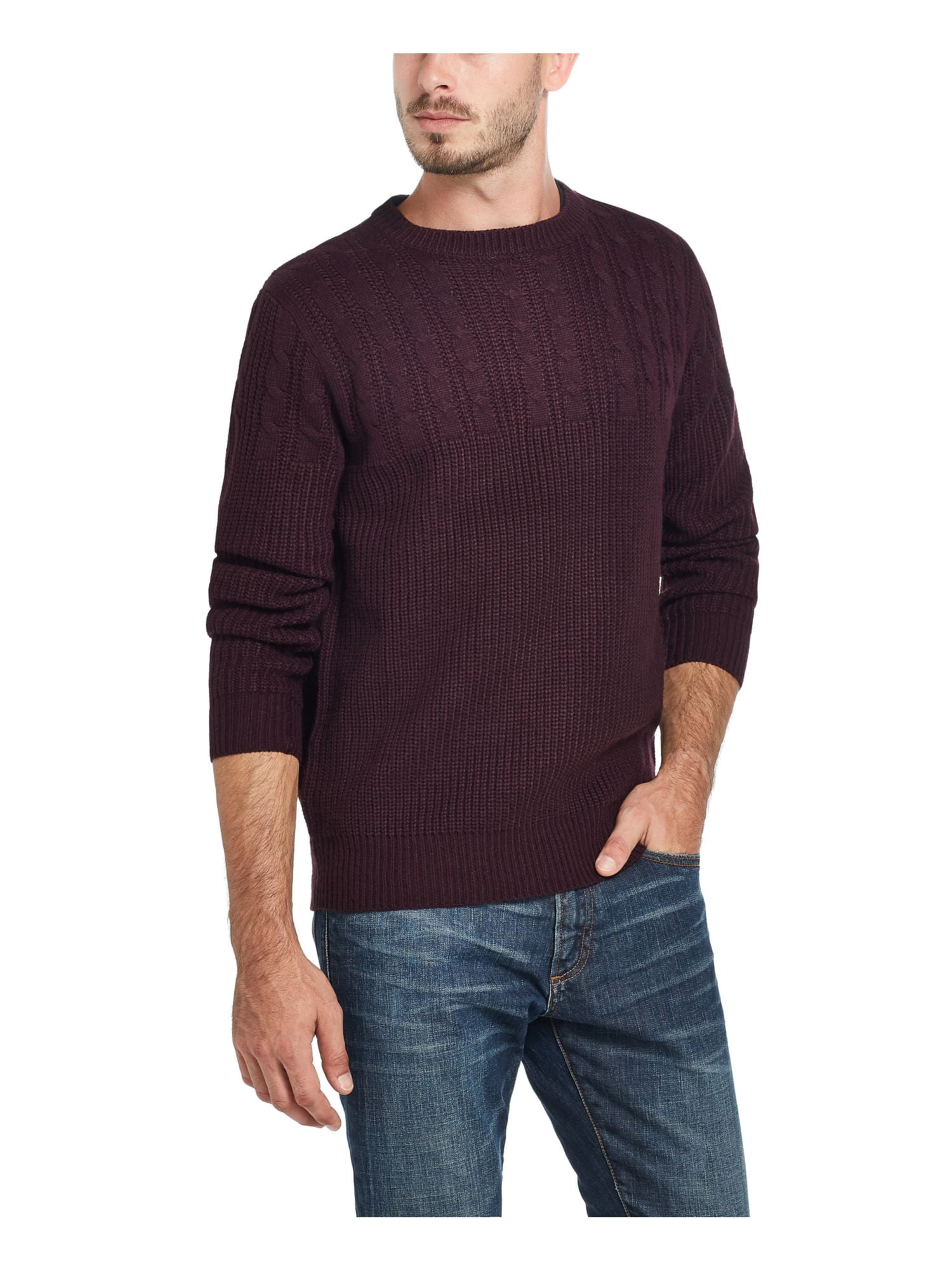 Weatherproof Vintage Mens Cable Knit 