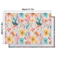thumbnail image 6 of Pioneer Flower Floral Print Pattern Summer Placemats Table Placemats Set Of 4-Linen Kitchen Washable Placemats Table Mats 12x18 Inch Non-Slip Heat Resistant, 6 of 6