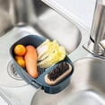 thumbnail image 4 of Cqxid Drain Rack Under $5 Over The Colander Strainer Basket Wash Vegetables And Fruits Drain Cooked Pasta And Dry Dishes Extendable New Home Kitchen, 4 of 7