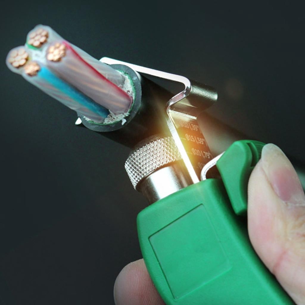 CEORPER Wire Stripper Adjustable Cable Stripper Rotating Peeling Pliers Wire Stripper Suitable for Cable Stripping Hand Tool