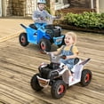 thumbnail image 4 of Gymax Kids Electric Ride On ATV Toy 6V Battery Powered Electric Vehicle Toy w/ Direction Control White, 4 of 9