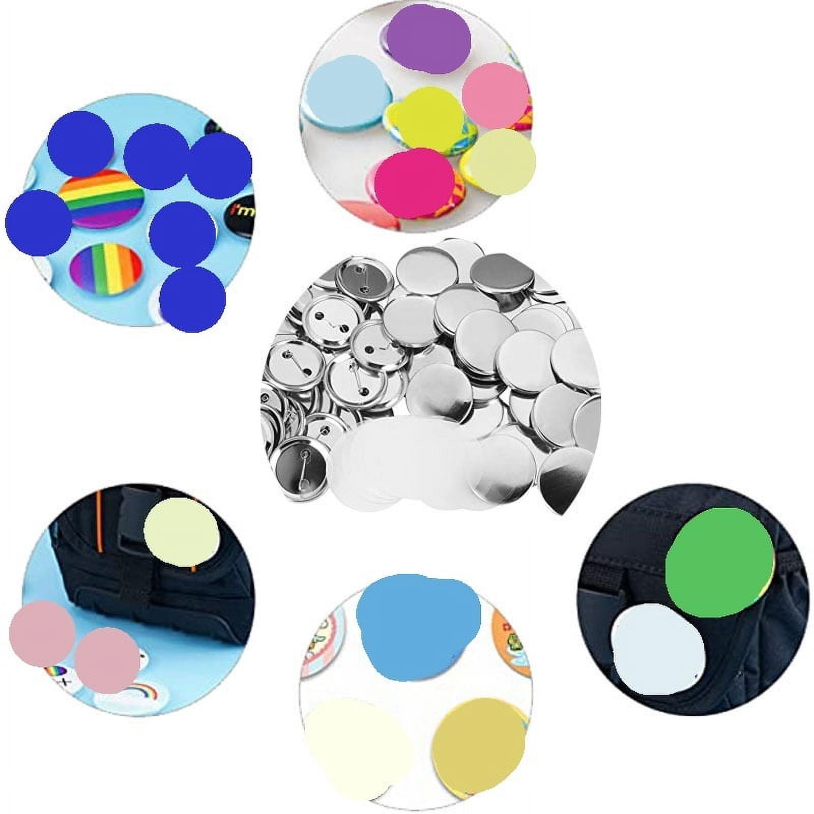 100PCS Metal Button Pins Blank Button Badge Parts Maker 44MM ,Beginner-Friendly
