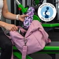 thumbnail image 5 of Purple Butterfly Pattern Hot Yoga Mat Towel Non Slip for Hot Yoga - Quick-Drying Yoga Mat Cover with 4 Corner Pockets with Travel Bag - Hot Yoga Towel Non Slip Grip Moisture Wicking Sweat 70"x26", 5 of 6