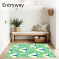 thumbnail image 3 of ODIKA 6'x9' Machine Washable Non-Slip Area Rug, Enchanted Camping Ground Design with Starry Night High Traffic Rug, Green, 683208, 3 of 7