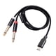 thumbnail image 4 of Cable de audio USB-C a Y de 6,35 mm estéreo para smartphone, tableta, portátil y mesa de mezclas, 4 of 7